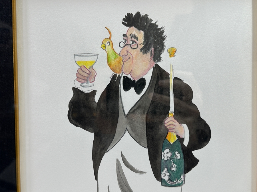 Guy Buffet (1943-2023, Hawaii/France) Original Watercolor On Paper Titled 'Happy Anniversay' 10 X 15 Framed 21 X 26 Retails $1,950 [Photo 4]