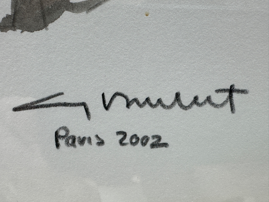 Guy Buffet (1943-2023, Hawaii/France) Original Watercolor On Paper Titled 'Happy Anniversay' 10 X 15 Framed 21 X 26 Retails $1,950 [Photo 6]