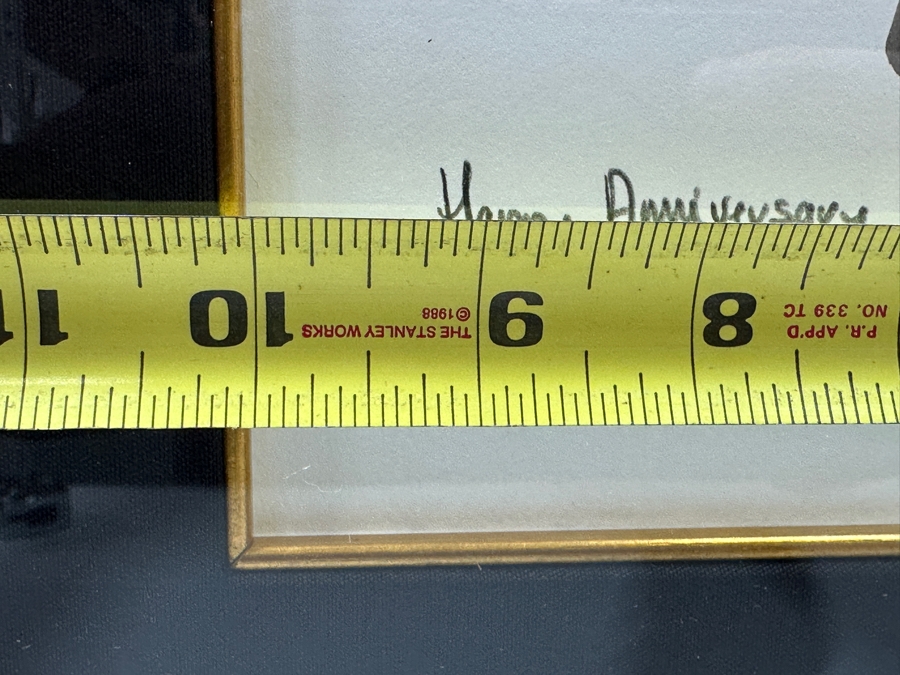 Guy Buffet (1943-2023, Hawaii/France) Original Watercolor On Paper Titled 'Happy Anniversay' 10 X 15 Framed 21 X 26 Retails $1,950 [Photo 9]