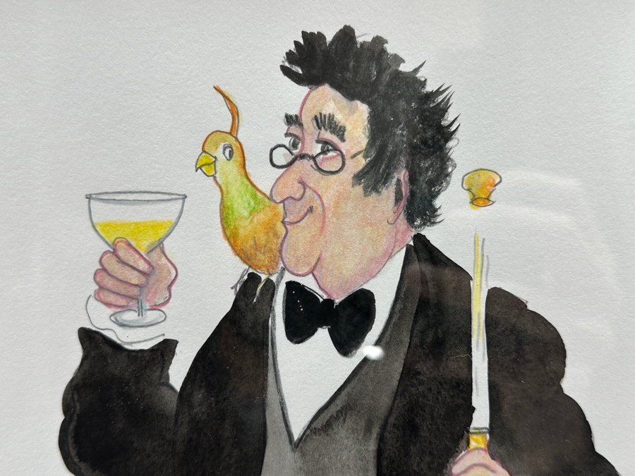 Guy Buffet (1943-2023, Hawaii/France) Original Watercolor On Paper Titled 'Happy Anniversay' 10 X 15 Framed 21 X 26 Retails $1,950 [Photo 3]