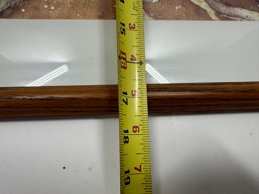 Karla Morreira Hand Signed Limited Edition Print Titled 'Raving At The Moon' 13.5 X 11 Framed 21.5 X 17.5 [Photo 12]