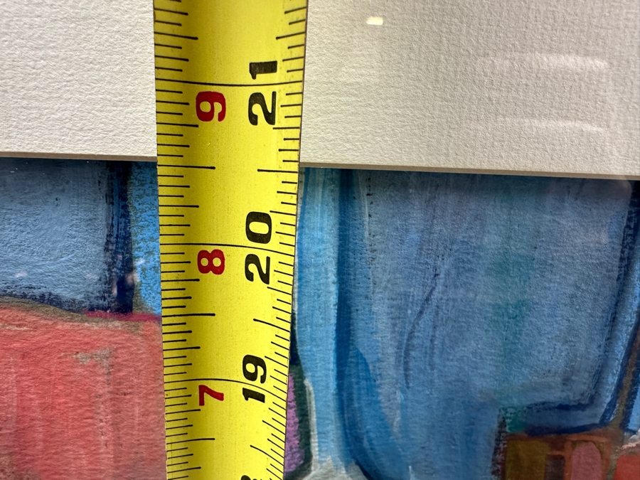 Cathy Breslaw Original Abstract Artwork On Paper 28 X 20.5 Framed 39 X 31 [Photo 14]