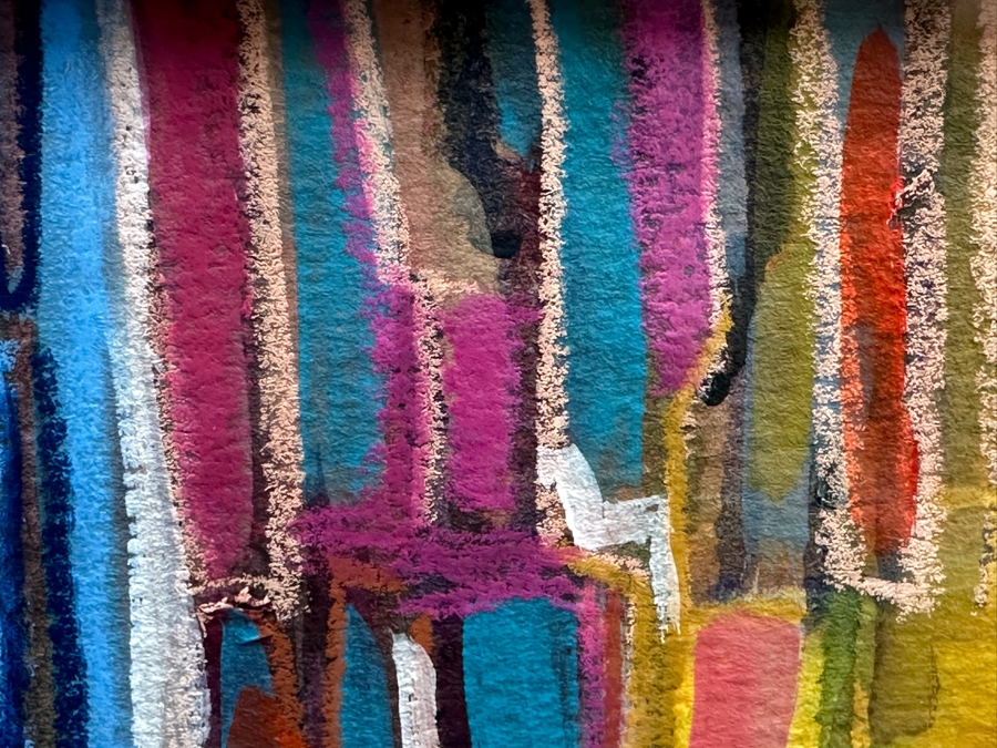 Cathy Breslaw Original Abstract Artwork On Paper 28 X 20.5 Framed 39 X 31 [Photo 11]