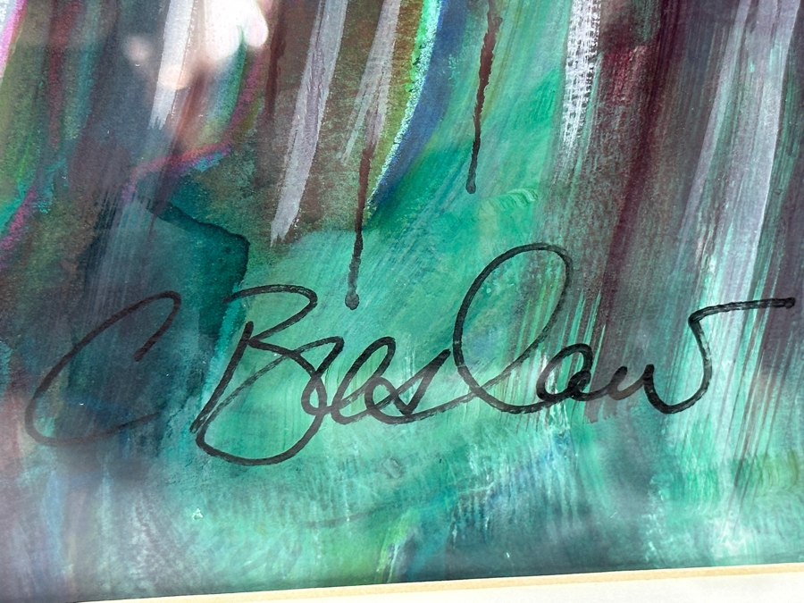 Cathy Breslaw Original Abstract Artwork On Paper 28 X 20.5 Framed 39 X 31 [Photo 8]