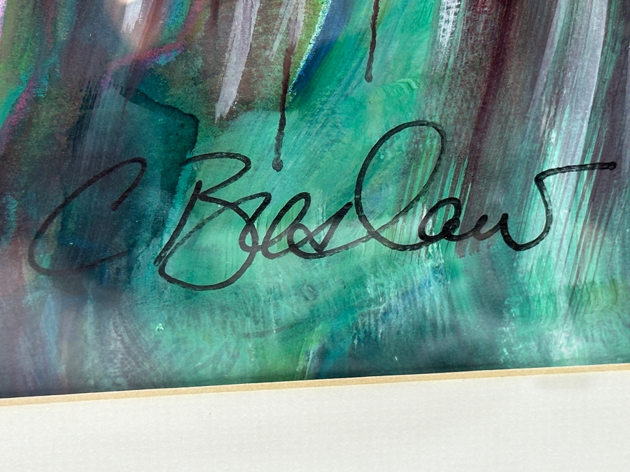 Cathy Breslaw Original Abstract Artwork On Paper 28 X 20.5 Framed 39 X 31 [Photo 9]