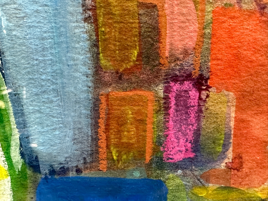 Cathy Breslaw Original Abstract Artwork On Paper 28 X 20.5 Framed 39 X 31 [Photo 10]