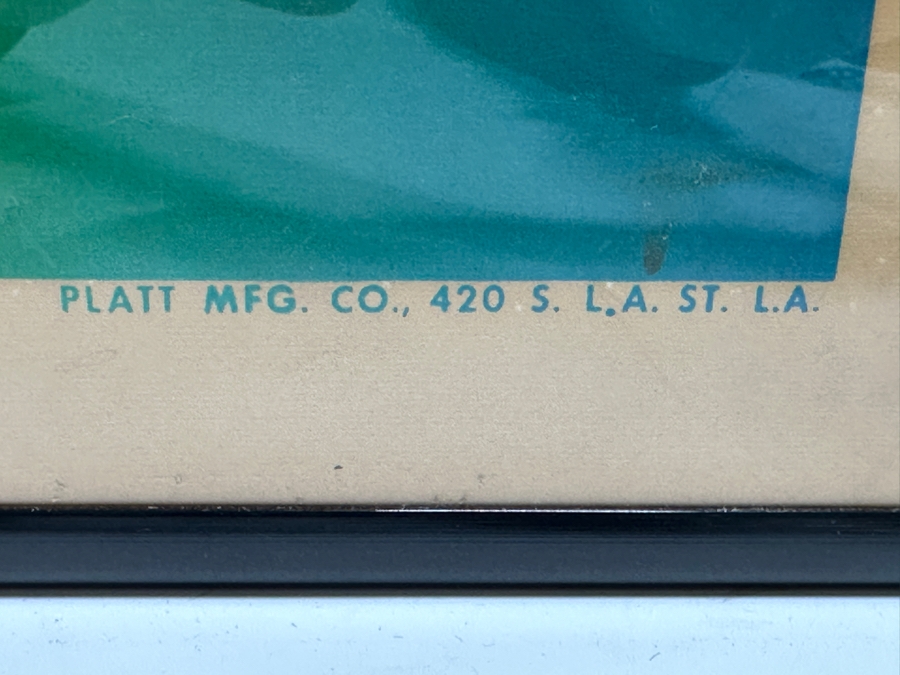 Original 1960s Peace & Love Psychedelic Black Light Poster By Platt Mfg Co Los Angeles 23 X 35 [Photo 5]