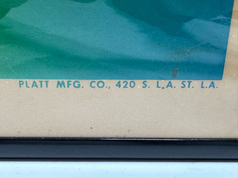 Original 1960s Peace & Love Psychedelic Black Light Poster By Platt Mfg Co Los Angeles 23 X 35 [Photo 4]