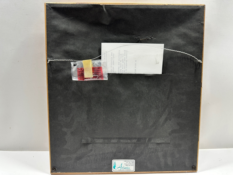 Christian Riso Original Hawaiian Oil Painting 7.5 X 9 Shadowbox Framed 14 X 15.5 [Photo 9]