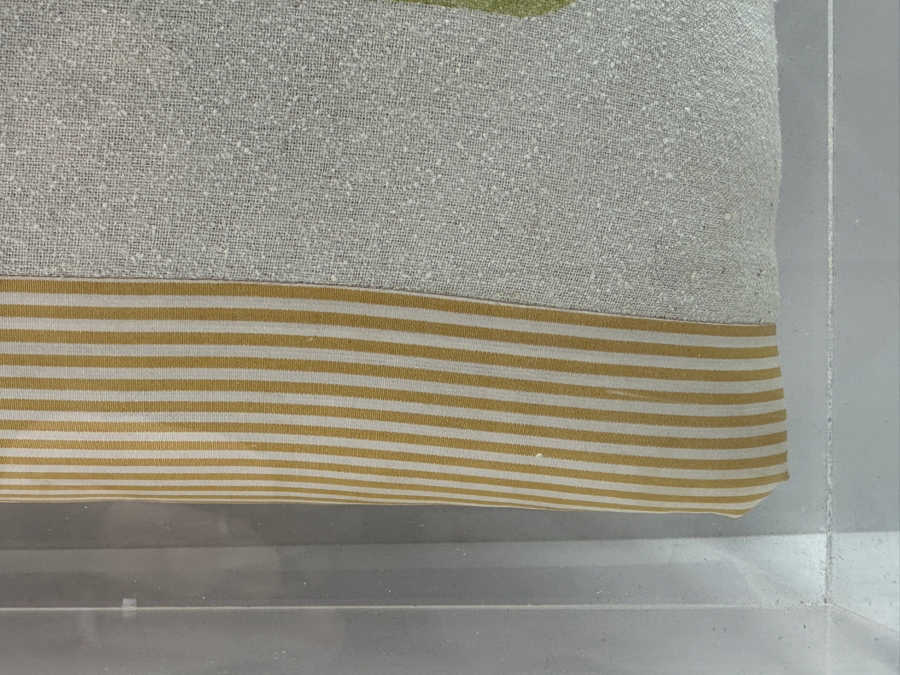 Marion A. Baker Original Mixed Media Fabric Artwork Titled 'Double Rocket Action' Displayed In A Lucite Shadowbox Frame 31.5W X 18H X 5D [Photo 8]