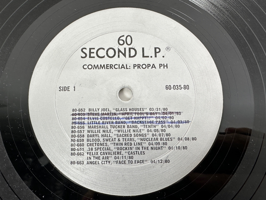 Vintage '60 Second LP' Vinyl Record Promotional Albums Featuring: The Beatles, Public Image Ltd., Van Halen, Jimi Hendrix, Beach Boys, Black Sabbath, Star Wars Soundtrack, Judas Priest, KISS, DEVO, Rolling Stones & More [Photo 9]