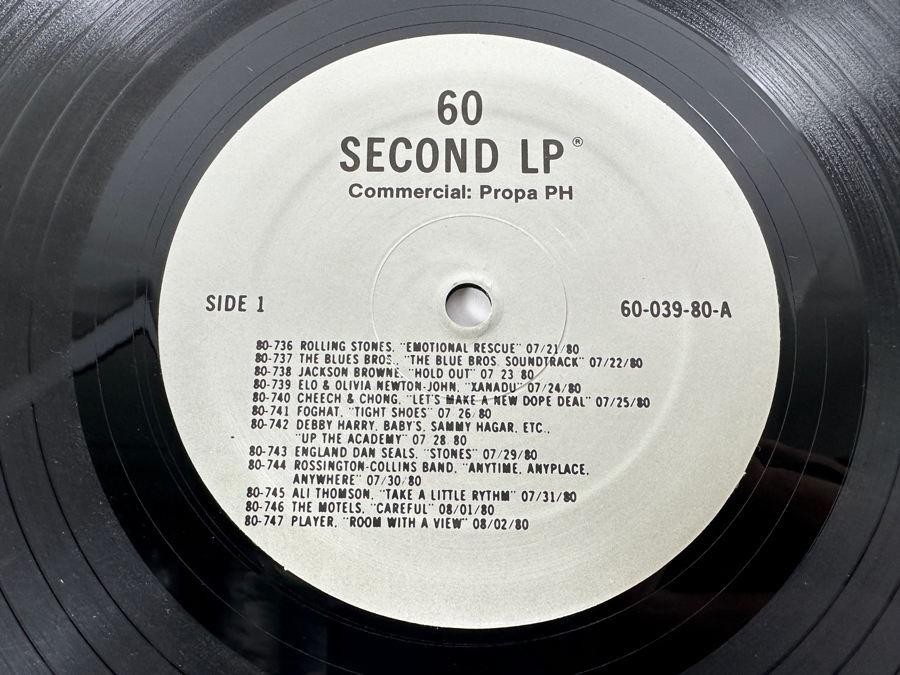 Vintage '60 Second LP' Vinyl Record Promotional Albums Featuring: The Beatles, Public Image Ltd., Van Halen, Jimi Hendrix, Beach Boys, Black Sabbath, Star Wars Soundtrack, Judas Priest, KISS, DEVO, Rolling Stones & More [Photo 7]
