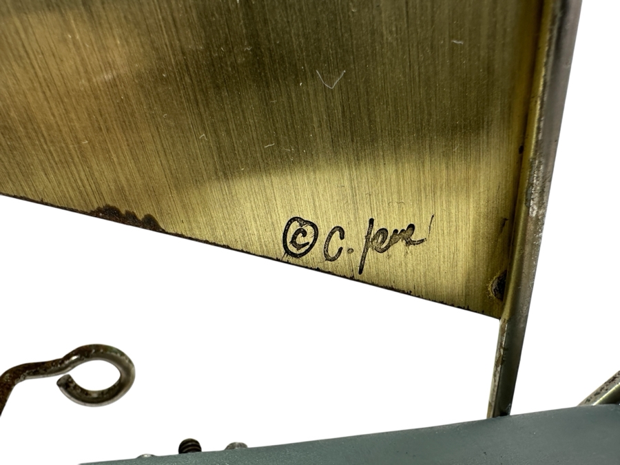 Vintage Signed Curtis Jere Brass Sculptural Sailboat 33W X 44H [Photo 3]