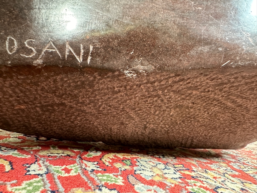 Large Vintage African Shona Carved Stone Sculpture Statue Signed ROSANI 19W X 8D X 18H [Photo 12]