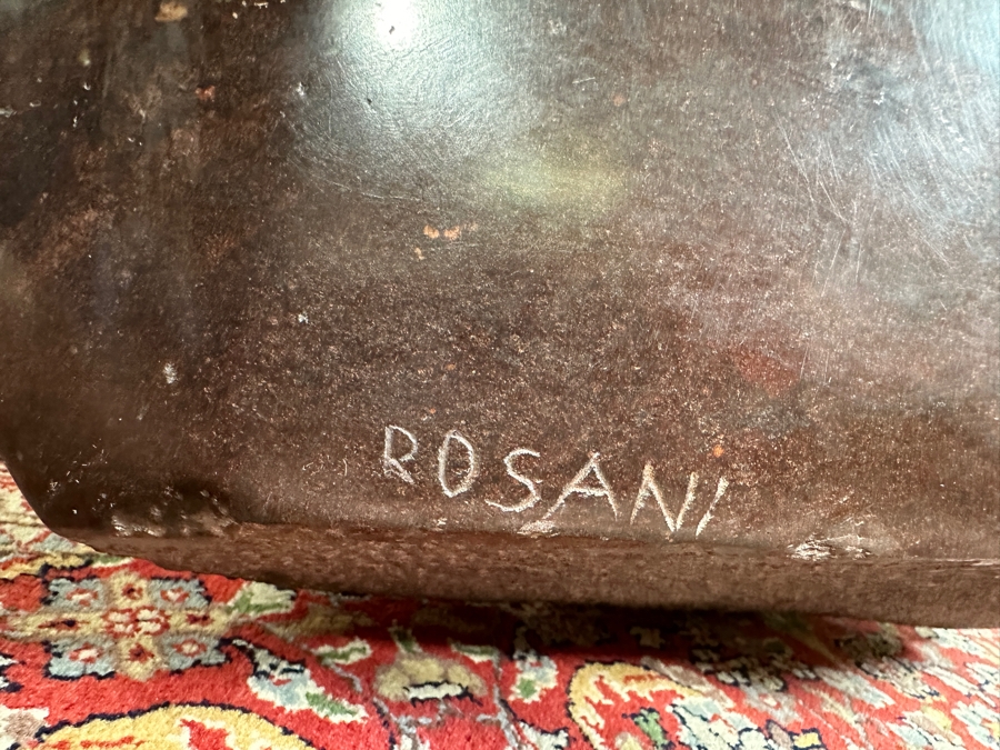 Large Vintage African Shona Carved Stone Sculpture Statue Signed ROSANI 19W X 8D X 18H [Photo 9]