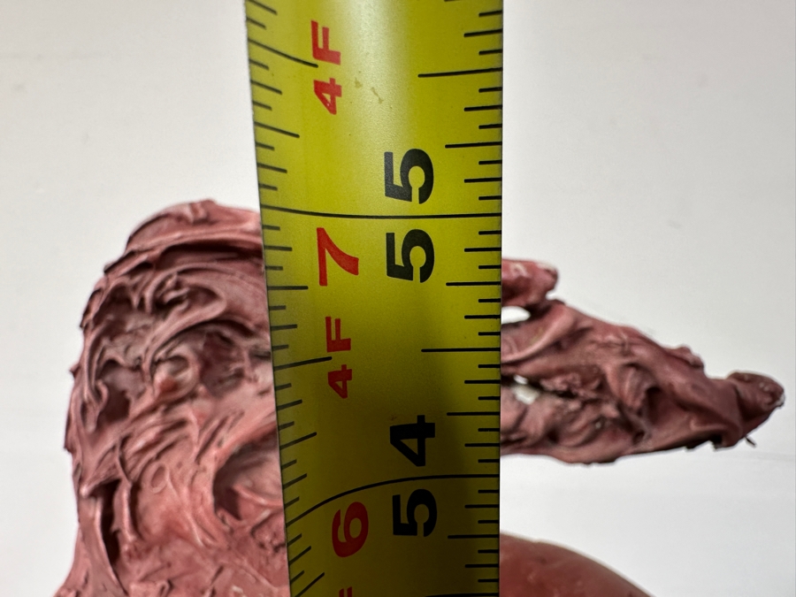 Rick Gregg Large Original Horse Sculpture 1997 On Large Green Stone Base (This Is A Model Of An Outdoor Public Sculpture) 44W X 14D X 55H [Photo 18]