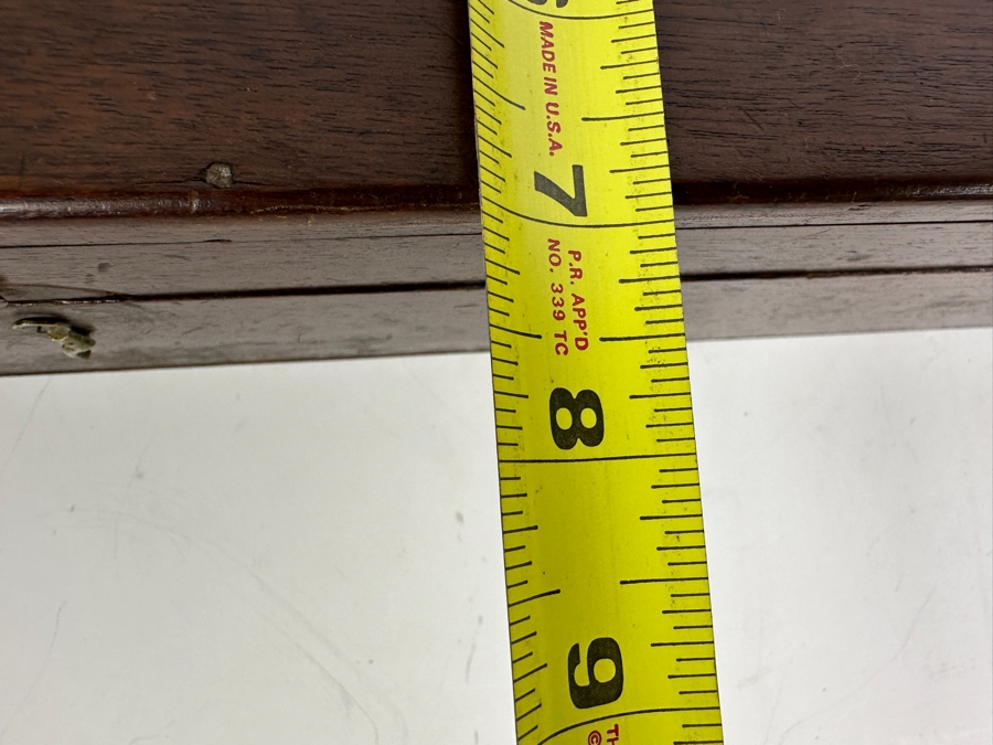 Antique 1800s John Roach, Optician Cased Brass Surveyor's Compass Used For Measuring Horizontal Angles In Land Surveying 79 Nassau Street, New York, NY 14.25W X 7D X 3.5H [Photo 11]