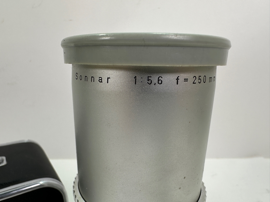 Vintage Hasselblad 500C Film Camera With Carl Zeiss Planar 1:2.8 f=80mm Lens And Carl Zeiss Synchro-Compur Sonnar 1:5.6 f=250mm Lens Plus Camera Bag And Old Film [Photo 16]