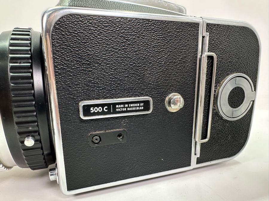 Vintage Hasselblad 500C Film Camera With Carl Zeiss Planar 1:2.8 f=80mm Lens And Carl Zeiss Synchro-Compur Sonnar 1:5.6 f=250mm Lens Plus Camera Bag And Old Film [Photo 13]