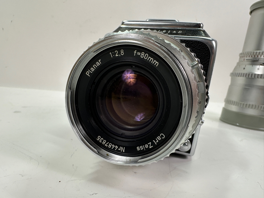 Vintage Hasselblad 500C Film Camera With Carl Zeiss Planar 1:2.8 f=80mm Lens And Carl Zeiss Synchro-Compur Sonnar 1:5.6 f=250mm Lens Plus Camera Bag And Old Film [Photo 24]