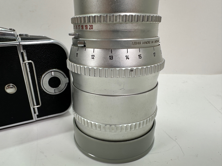 Vintage Hasselblad 500C Film Camera With Carl Zeiss Planar 1:2.8 f=80mm Lens And Carl Zeiss Synchro-Compur Sonnar 1:5.6 f=250mm Lens Plus Camera Bag And Old Film [Photo 19]