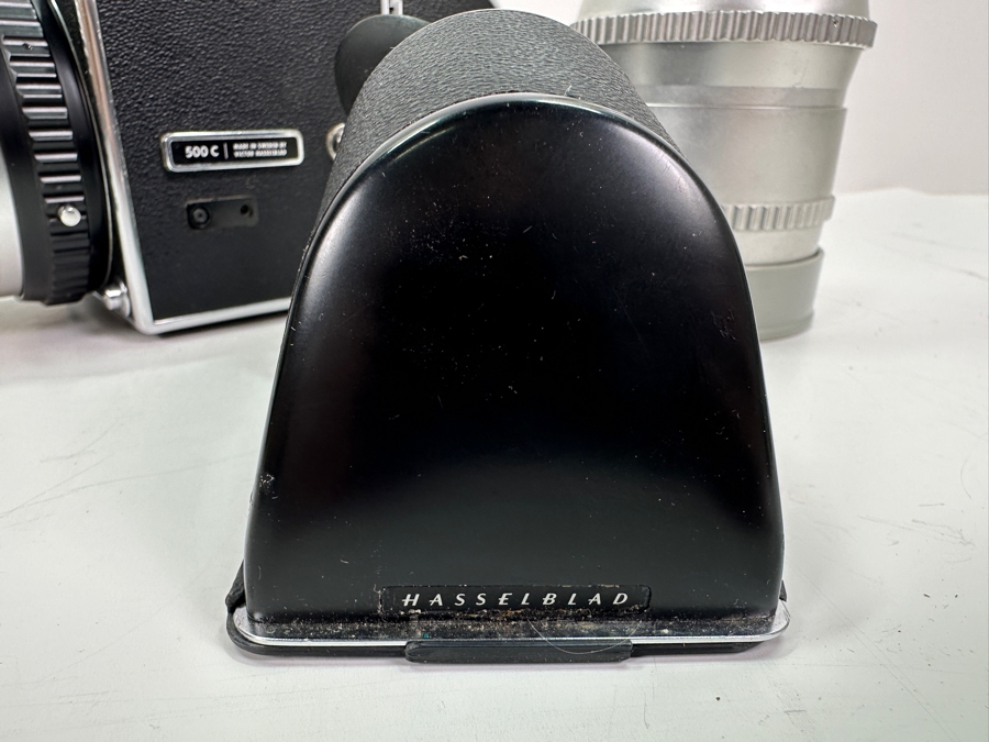 Vintage Hasselblad 500C Film Camera With Carl Zeiss Planar 1:2.8 f=80mm Lens And Carl Zeiss Synchro-Compur Sonnar 1:5.6 f=250mm Lens Plus Camera Bag And Old Film [Photo 21]