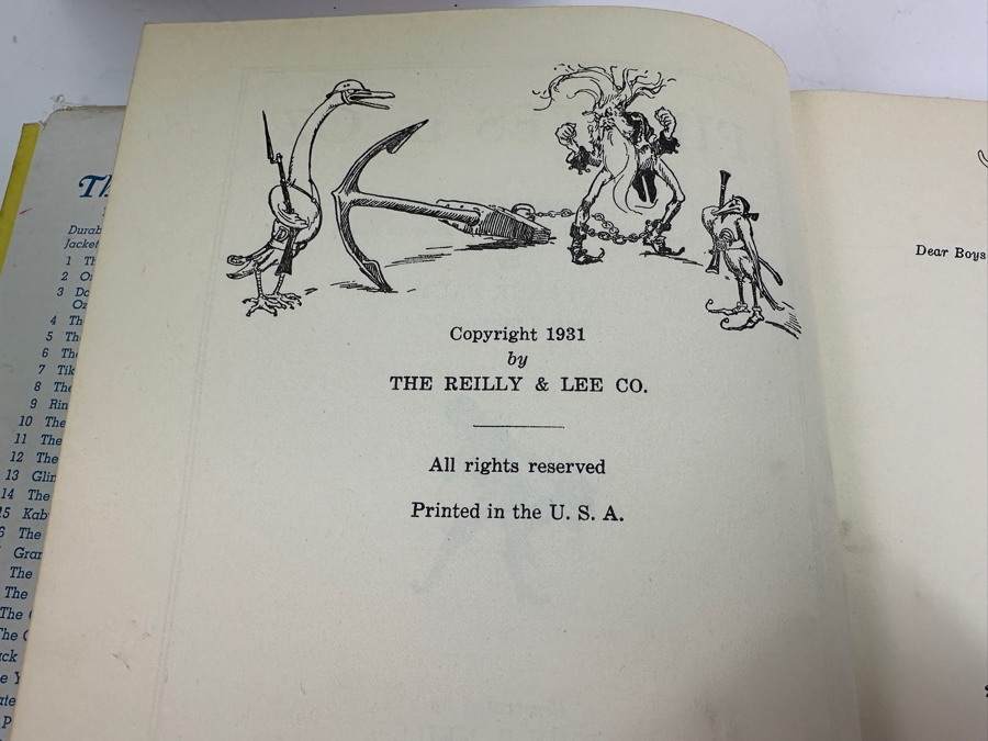 (6) Vintage L. Frank Baum Oz Hardcover Books: Pirates In Oz, The Scarecrow Of Oz, The Giant Horse Of Oz, The Emerald City Of Oz, Glinda Of Oz & Kabumpo In Oz Dating From 1910-1931 [Photo 10]