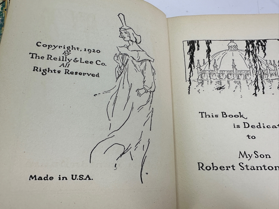 (6) Vintage L. Frank Baum Oz Hardcover Books: Pirates In Oz, The Scarecrow Of Oz, The Giant Horse Of Oz, The Emerald City Of Oz, Glinda Of Oz & Kabumpo In Oz Dating From 1910-1931 [Photo 18]