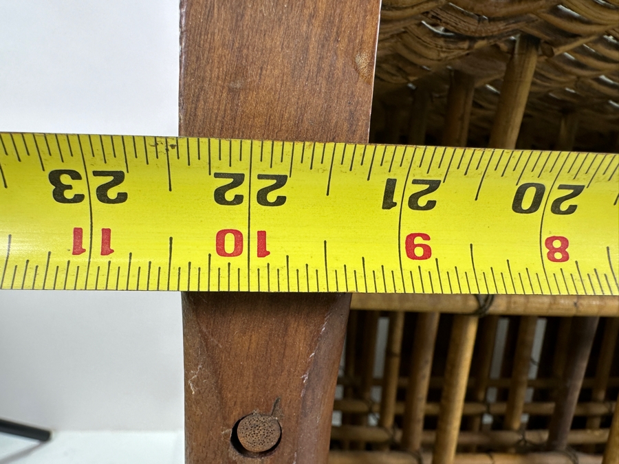 Antique French Wicker Wine Carrier 22.5W x 15D x 15.5H [Photo 10]