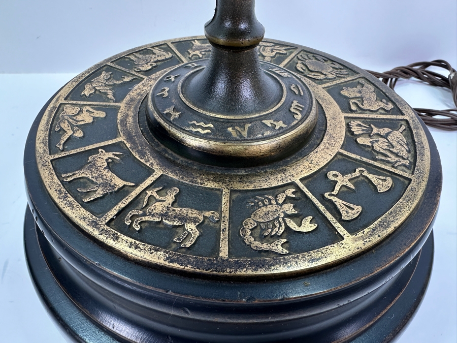 Vintage Frederick Cooper Zodiac / Armillary Table Lamp 36H [Photo 3]