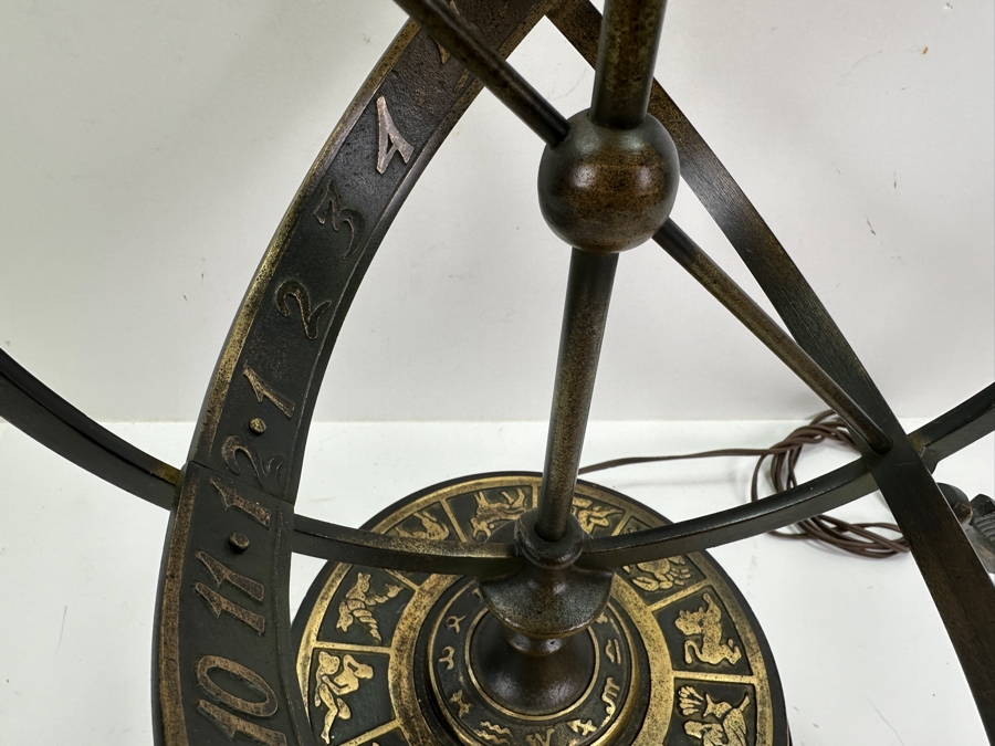 Vintage Frederick Cooper Zodiac / Armillary Table Lamp 36H [Photo 6]