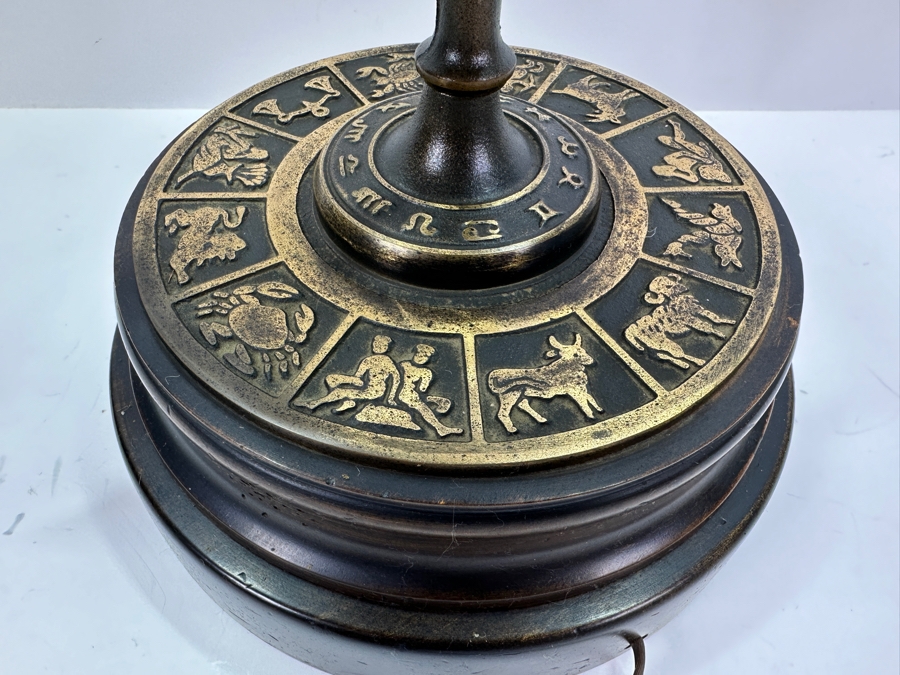 Vintage Frederick Cooper Zodiac / Armillary Table Lamp 36H [Photo 12]