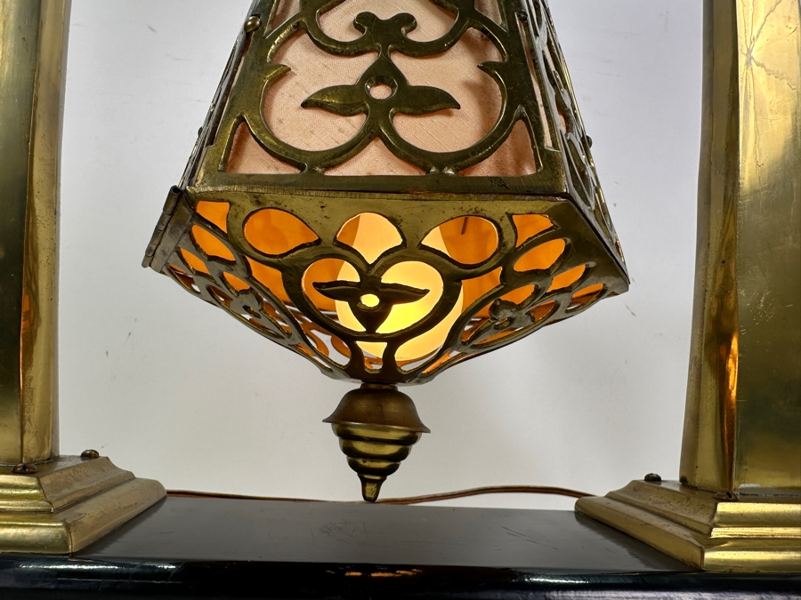 Vintage Brass Indian Hanging Light Lamp 21W X 5D X 23H [Photo 3]