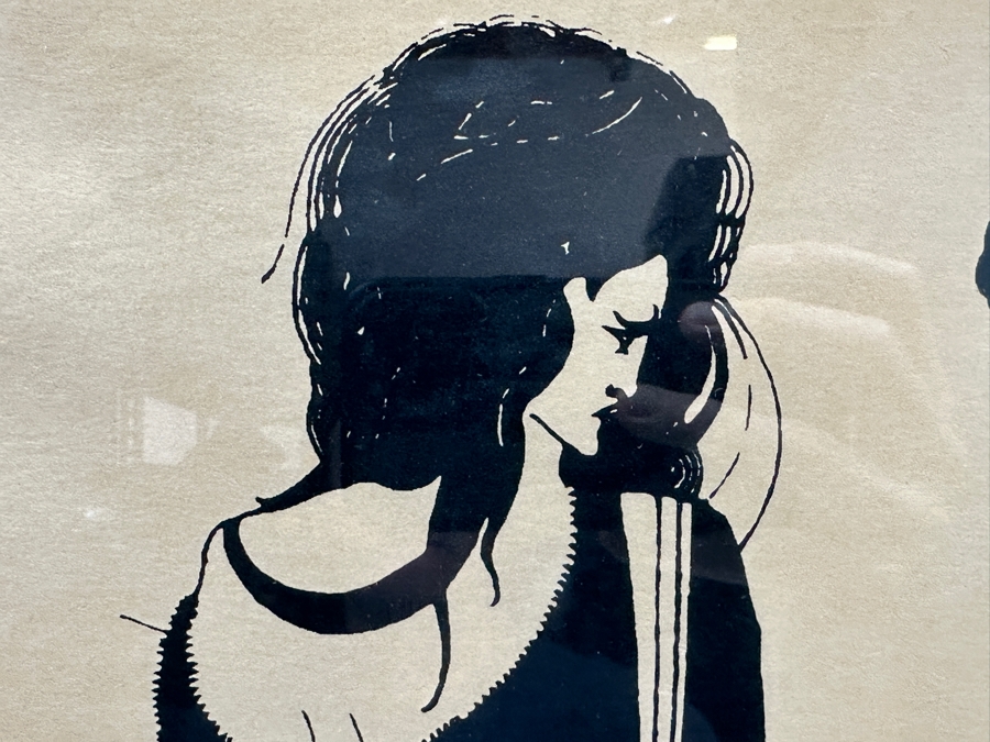 Aubrey Beardsley (1872-1898, English) Print Titled 'John And Salome' Created In 1894 For Oscar Wilde's Play 'Salome' 16 X 22.5 Framed 19.5 X 26 [Photo 7]