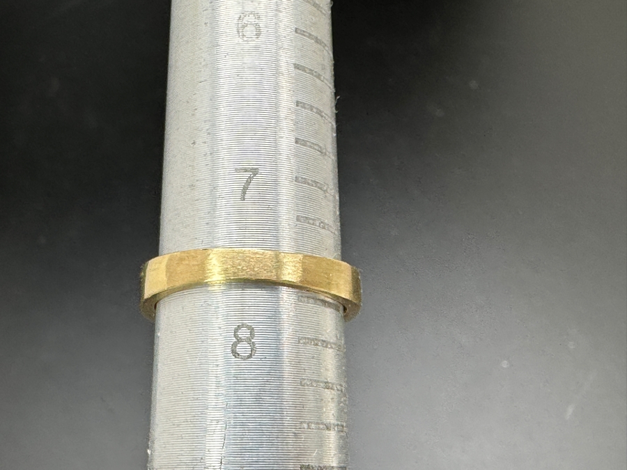 JUST ADDED - 14k Gold Ring With CZ Center Surrounded By (12) Diamond Baguettes Est. 1/2cttw Size 7.5 6.3g Retails $2,000 [Photo 13]