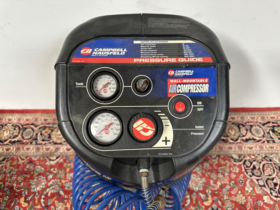 JUST ADDED - Campbell Hausfeld Wall-Mounted Air Compressor 2 Gallon 135 Max PSI 24'H [Photo 4]