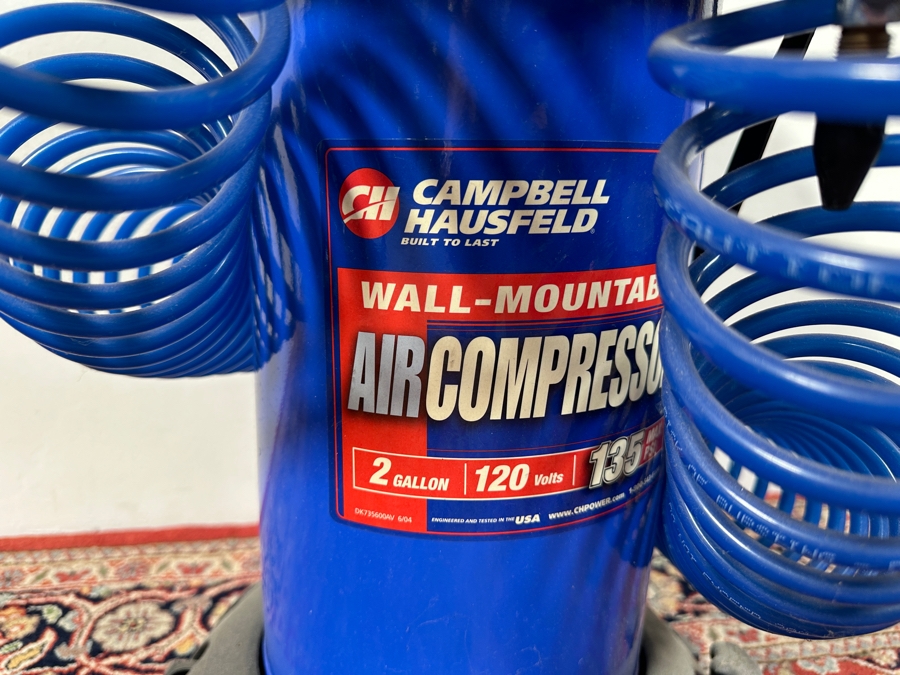 JUST ADDED - Campbell Hausfeld Wall-Mounted Air Compressor 2 Gallon 135 Max PSI 24'H [Photo 5]