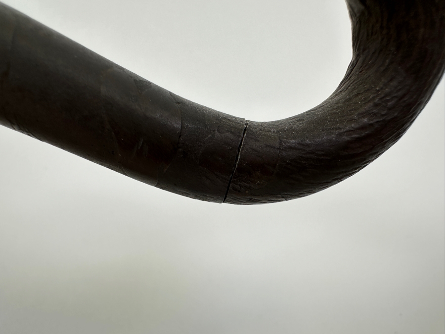 Antique Japanese Meiji Period Detailed Crouching Tiger Bronze Sculpture Signed With Seal Underneath (The Tail Has Been Repaired) 16W X 5D X 7H [Photo 10]