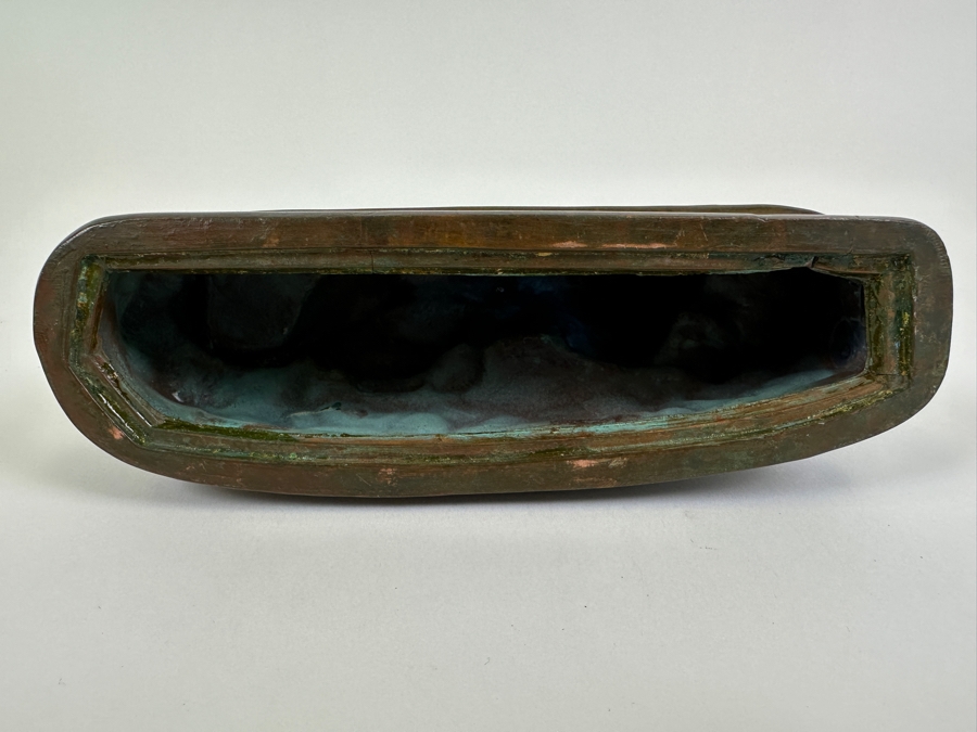 Vintage Kronheim & Oldenbusch Antoine-Louis Barye (1795-1875, French) Metal Panther Sculpture 7.5W X 2.5D X 4H [Photo 11]