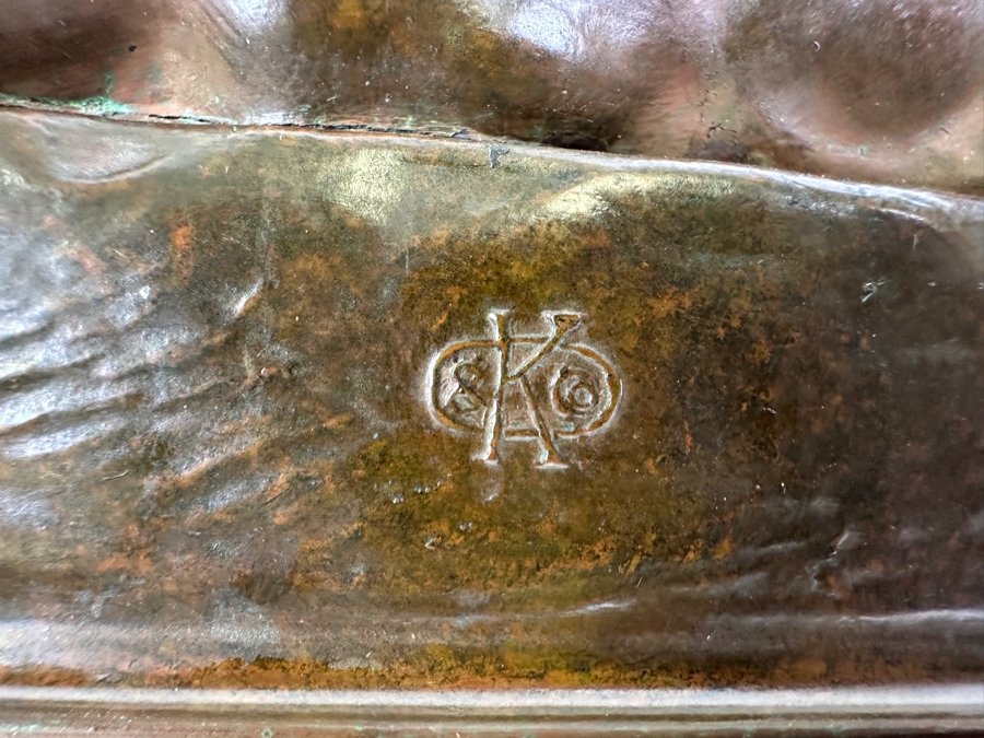 Vintage Kronheim & Oldenbusch Antoine-Louis Barye (1795-1875, French) Metal Panther Sculpture 7.5W X 2.5D X 4H [Photo 9]