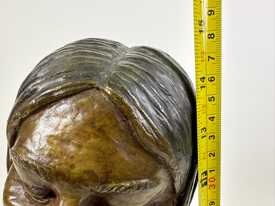 Stunning Limited Edition Bronze Sculpture By Joy Maushake Titled 'Demure' On Signed Wooden Base 12W X 10D X 15H Retails $675 [Photo 13]