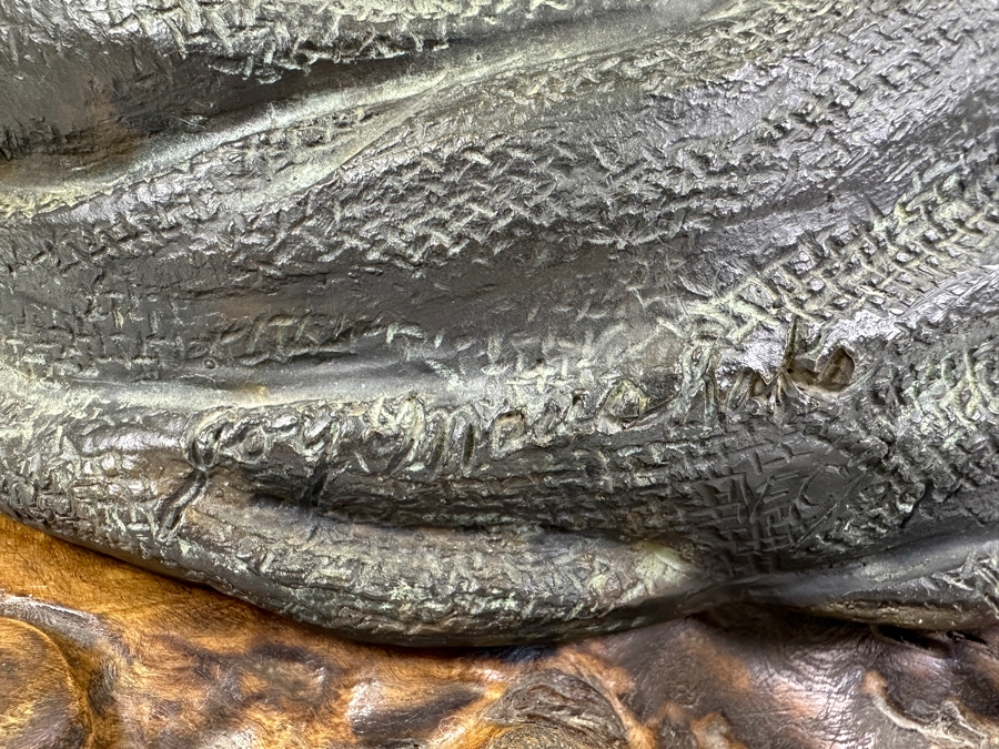 Stunning Limited Edition Bronze Sculpture By Joy Maushake On Wooden Base 16W X 15D X 15H Retails $1,125 [Photo 7]