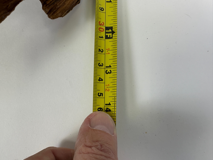 Carved Wooden Wall Sculpture Of A Native American Titled 'Dakota Wind' 13W X 14H X 6D Retails $525 [Photo 11]