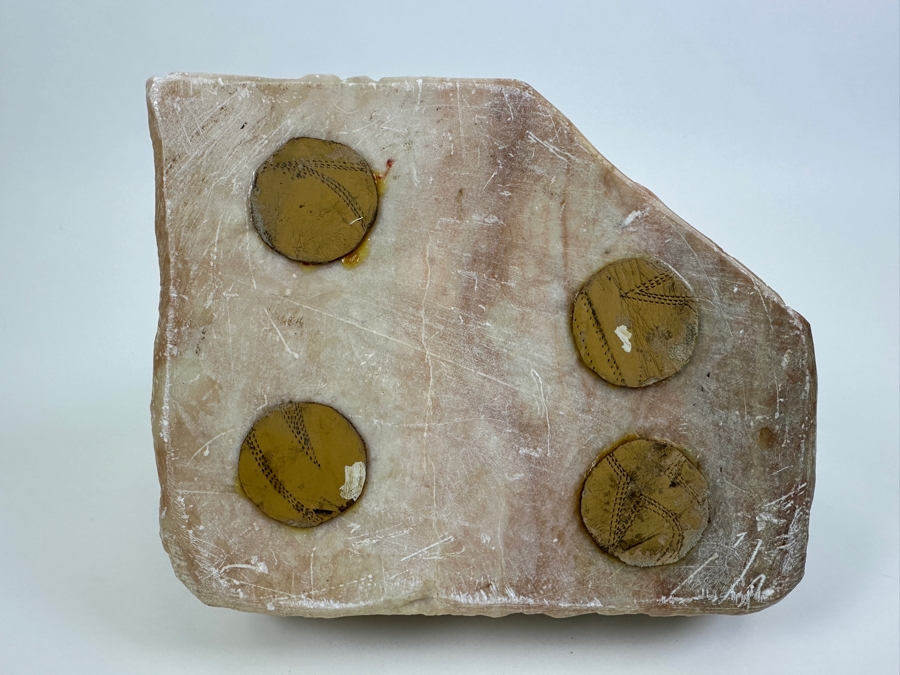 Vintage 1985 Carved Alabaster Sculpture Signed Riley Manning 9.5W X 7.5D X 7H [Photo 11]