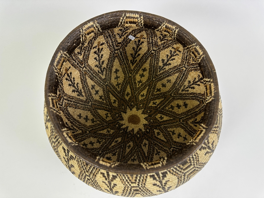 Large Handwoven Basket From The Wounaan And Embera People Of The Darien Rainforest In Panama 12W X 9H [Photo 6]