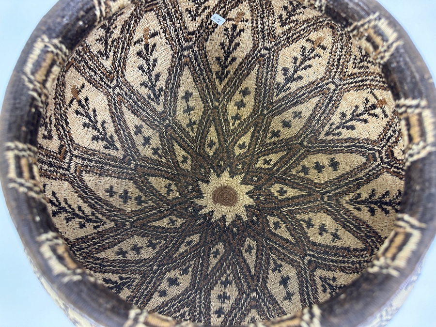Large Handwoven Basket From The Wounaan And Embera People Of The Darien Rainforest In Panama 12W X 9H [Photo 7]