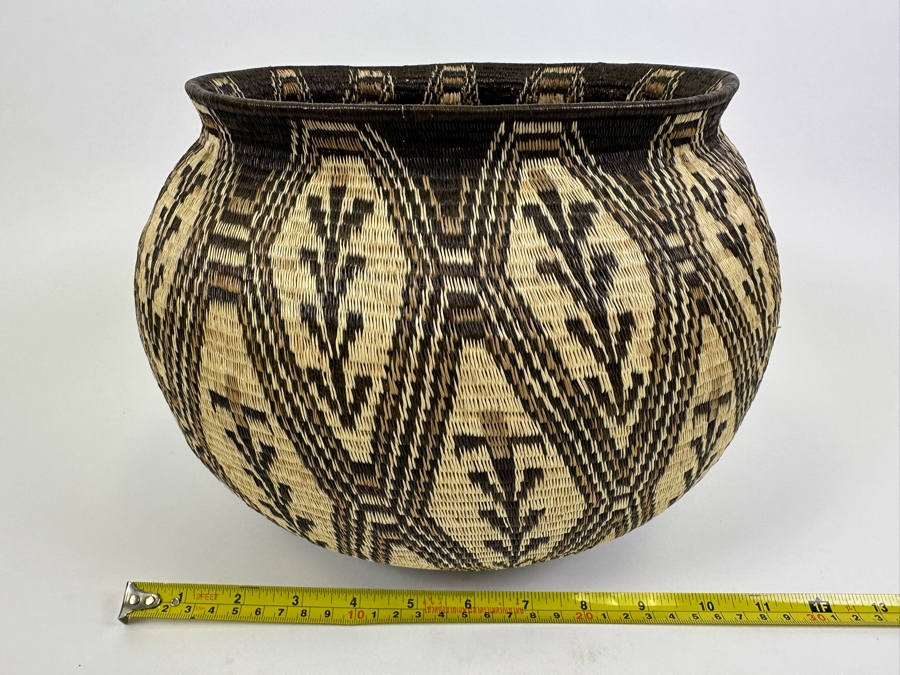 Large Handwoven Basket From The Wounaan And Embera People Of The Darien Rainforest In Panama 12W X 9H [Photo 11]