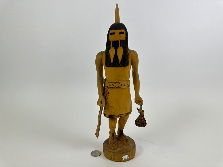 Vintage Carved Wooden Hopi Kachina Doll 13H [Photo 4]