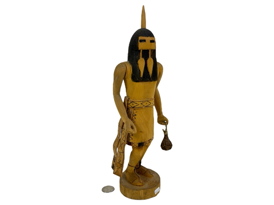Vintage Carved Wooden Hopi Kachina Doll 13H [Photo 1]