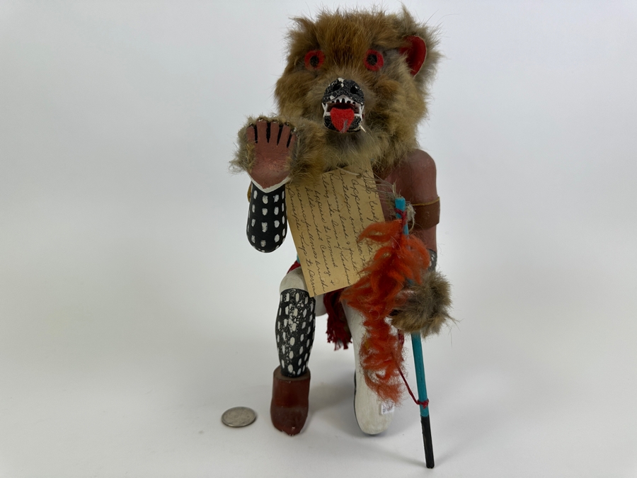 Vintage Native American Hopi Wolf Kweo Kachina Doll 11H [Photo 2]
